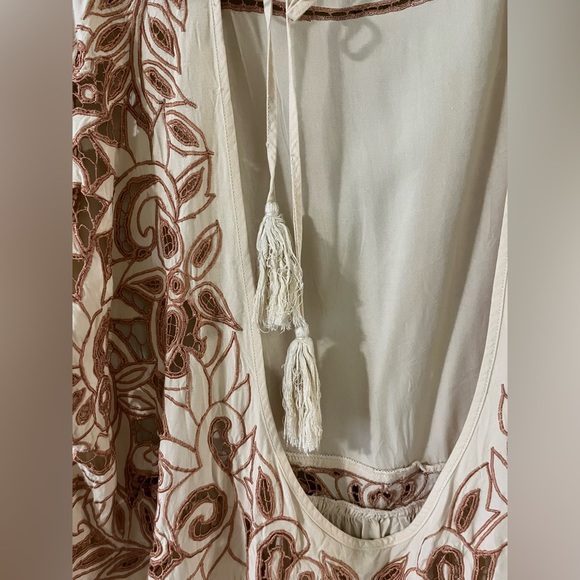 SOLD Free People Gorgeous laser cut embroidered dress - Picture 9 of 13